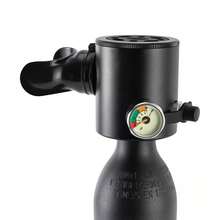 Mini Scuba Tank - Lightweight Aluminum Dive Cylinder For Underwater Breathing, 0.5L Capacity, Ideal For Recreational Diving And Backup Air Source - Black - View 3