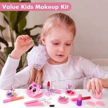 24 Pieces Kids Cosmetics - Girls Kids Makeup Set, Girls Washable Makeup Set, Cosmetic Set For Little Girls Over 3 Years Old, Christmas Gift, Birthday Gift. - 混合色 - 查看 6
