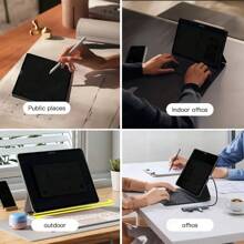 360 ° Anti Spy Privacy Screen Protector, Four Sided Anti Peeping Compatible With Ipad Pro 13, 11, 12.9, M4, M2 (2024), Air 5/4, Mini 6- High Definition, Oil Repellent Coating, Ultra-Thin Design, Glass, 7th 8th 9th 10.2, 2024/2025 Film