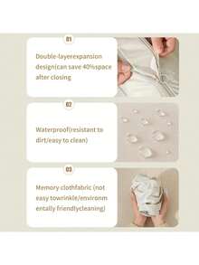 Durable Travel Bag With Reinforced Zipper, Used To Save Packaging Space For Down Comforters, Clothes, Blankets, And Down Jackets. Very Suitable For Travel, School Luggage Packaging, And Seasonal Wardrobe Storage, Effectively Reducing Volume And Protecting Items - Multicolor - View 7