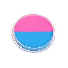 14色大容量圆形调色板水溶性绘画颜料，种类丰富，着色力强，使用顺畅，易于清洁，适用于万圣节，狂欢节，漫画大会，表演，角色扮演 - 雙色拼接 - 查看 6