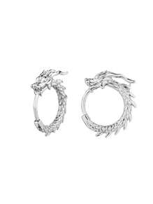 2PCS High-Grade Coiling Dragon Stud Earrings For Women, Unique Luxury Niche Gift