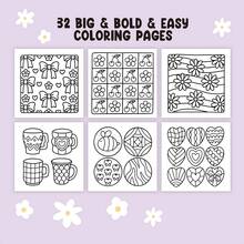 Christmas Gift, New Year Gift,Loose Leaf Coloring Book, Spiral Bound Colouring Book,32pags (Comfy Patterns) Spiral Bound Luxury Adult And Adolescent Relaxation Coloring Book, Coco With A Cute And Stylish Design That Is Suitable For Relaxation. The Pictures Are Simple And Elegant, Containing Cute Things And Items (Bold And Simple Color Matching, Making It The Best Gift For Back To School Season, School Supplies, Festivals, Friends, And Family) - Multicolor - View 3