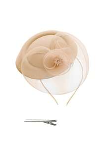 1pc Fascinators Hats For Women Pillbox Hat 20s 30s 50s Vintage Feather Headwear Bowler Flower Veil Wedding Tea Party Hat, School Stuff, Gifts, Hair Accessories, Classy, Rave Accessories, Festival Outfits, Gala Night - Multicolor - View 18