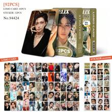 مجموعة ملصقات وبطاقات صور الطبعة الخاصة ل-S - بانغتشان، ليكونو، تشانغبين، آي.إن، بمناسبة عيد الميلاد ال- 5 والأعياد - بضاعة مشجعي ال- KPOP، مجموعة 92 قطعة (60 بطاقة LOMO + 32 ملصق)، 60 قطعة، 124 قطعة