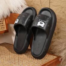2024 Summer New EVA Sandals, Fashionable & Versatile Cute Bear Design, Unisex Couples Casual Slippers, Thick Comfy & Healthy, Anti-Slip Shower Bathroom Slides, Simple Minimalist Ins Style