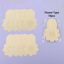 10pcs/20pcs Disposable Lifting Breast Stickers, Anti-Bump Invisible, Traceless, Ultra-Thin, Breathable, Gathered, Lifted, Anti-Drooping, Non-Woven Nipple Stickers, Invisible Nipple Stickers, Anti-Bump Nipple Cover, Women's Underwear Accessories