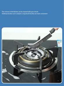 多功能浴室清洁刷套装 - 包括瓷砖缝隙刷、水槽刷、水龙头刷、浴缸刷、窗户刷，适用于厨房、浴室、瓷砖缝隙和难以触及的区域。浴室配件，浴室工具。 - 黑色 - 查看 8