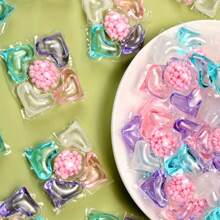 Detersivo in gel per bucato, detersivo liquido per bucato, perle per bucato, in confezioni da 5, 30 o 50 pezzi, con profumazione e funzioni di pulizia profonda e decontaminazione. Le perle per bucato hanno una fragranza morbida e duratura, composti attivi concentrati, bassa schiuma e facile da candeggiare, con pellicola esterna idrosolubile