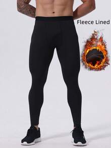 Thick And Warm Base Leggings For Outdoor Activities In Autumn And Winter Thermal Underwear For Men Long Johns With Thermal Lined, Base Layer Men Cold Weather Long Johns Thermal Underwear For Men Skiing Winter Warm Hunting Gear Thermal Lined Base Layer Long Johns For Cold Weather. The Idea For All Kinds Of Indoor/Outdoor Activities, Such As Cycling, Skiing, Climbing, Running, Snowboarding, Yoga, Fitness Body Training, Etc - Black - View 4