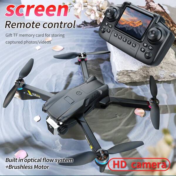 Dronă cu cameră E99, upgrade, dotată cu o telecomandă pe ecran pentru vizualizare în timp real a celei mai recente drone E88, motor fără perii cu cameră duală 720P, control al înălțimii, control al gesturilor, detectare a gravitației, captură automată cu corp negru pliabil, drone pentru joacă în interior/exterior, drone ieftine, drone pentru adulți, jucării cu dronă, cadouri minunate de ziua de naștere și sărbători.