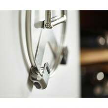 Joseph Joseph Space Set Of 2 Pot And Pan Lid Holders Self Adhesive Wall Mount Storage Organizer, Suitable Lids Up To 11 In, Tape And Screws Included, Stainless Steel - 1 - Xem 6