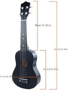21-Inch Glossy Acoustic Ukulele For Beginners, Adult Kit With Full Accessories (Includes 1 Strap, 1 Spare String Set, 1 Colorful Neck Strap). Eucalyptus Series, Rainbow Color, Glossy Design. - Multicolor - View 3