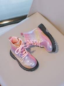 Kinder Herbst/Winter neue Mode Stiefel, Mädchen Prinzessinnen Stil vielseitige Knöchelstiefel geeignet für Mädchen Spielzeit, Fotoshootings, Ausgehen