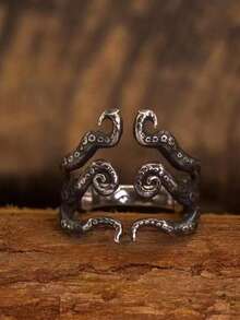 1 件章鱼触手形戒指，适合女性在海滩度假时佩戴 - 彩色 - 查看 7