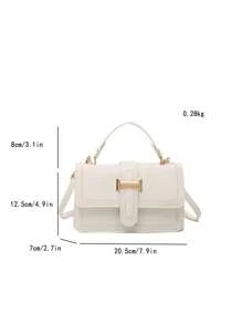 2025年秋季女士鳄鱼纹手提包单肩包，时尚单肩斜挎包 - 米色 - 查看 8