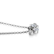 Colar de prata esterlina 925, joia feminina delicada, colar com pingente de zircônia cúbica, adequado para uso diário, encontros, festas, aniversários, Dia dos Namorados, Halloween, Ação de Graças, presente de Natal