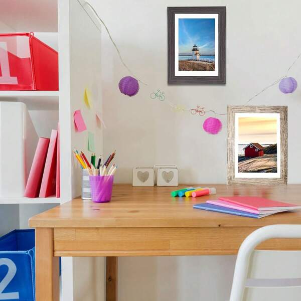 1/3pcs Retro Multi-Color Multi-Size Photo Frames, 4x4, 4x6, 5x5, 5x7, 6x6, 6x8, 8x10, 12x12, 12x16 Inches For Wall Or Tabletop Display, Suitable For Wedding, Landscape, Family Photos Etc.