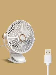 1 件迷你夹式风扇，USB 夹式风扇 - 便携式迷你台扇 - 适合夏季和户外使用，是办公室、户外、旅行和露营探险的完美伴侣 - 彩色 - 查看 6