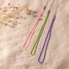 3 cái / bộ Vòng cổ đính cườm khối màu - Nhiều màu - Xem 15