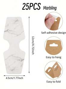 5-400 szt. Karty do wyświetlania bransoletek i kolczyków, ręcznie robione karty do kolczyków, samoprzylepne, odpowiednie do naszyjników, bransoletek, breloków, kolczyków, gumek do włosów, kart do przechowywania i wyświetlania