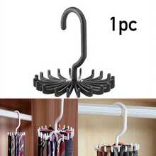 1/3 件 360° 旋转领带架，带 20 个爪子 - 多用途衣架，适用于皮带、围巾、领带、项链 | 节省空间的衣柜和衣橱整理器，适用于家庭存储 - 彩色 - 查看 11