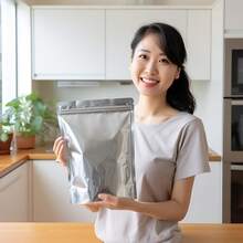 Rice Storage Bag, Rice Bag, Rice Storage Container, Aluminum Bag, Zipper Bag (For Refrigerator Storage), Zippered, Light-Shielding Bag, Storage Bag