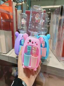 Children's Educational Pretend Play Toy, Cartoon Cute Miniature Rabbit/Panda/Car Water Dispenser, Interactive Double Spout, Early Learning Realistic Adorable Toy For Boys And Girls, Random Color Combination - Multicolor - View 3