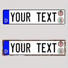 Customized Retro Metal Sign - Wall Art With Personalized Text For Living Room, Hallway, Office, With 2 Font Options - 10.01 X 40.01cm Vintage Home Decor - Durable Wall-Mounted, Battery-Free