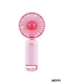 AOYI 1pc 150mAh Rechargeable Portable 3-Speed Adjustable Hand-Held Mini USB Fan With Charging Cable And Base - Multicolor - View 11
