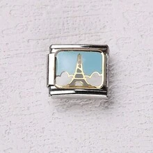 1 件海洋系列不锈钢手链组件，以夏季度假海滩风景为主题，DIY 制作手链项链首饰，可自由搭配不同风格 - 銀色 - 查看 7