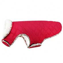 Metglad 冬季保暖狗狗外套，寒冷天气宠物夹克，狗狗雪地服，适合大、中、小型犬的户外加厚外套 - 紅色 - 查看 20