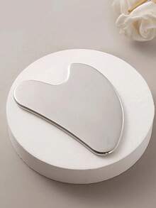 1pc Stainless Steel Heart-Shaped Gua Sha Board, For Facial Massage, Portable Muscle Relaxation Massage Board, Stainless Steel Gua Sha Facial Tool - Facial Massage Tool - Smooth And Durable Metal Gua Sha Board For Face And Body, Reduce Swelling - Heart-Shaped Massage Gua Sha Board (Silver) Stainless Steel Gua Sha Facial Tool, Facial Gua Sha Board, Metal Gua Sha Board, Skin Tightening Massage - Multicolor - View 6