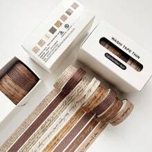 8 rollos de cinta washi con patrón floral vintage, hermoso diseño de patrones vintage europeos, cinta de papel bonita, adecuada para decorar cajas de regalo, scrapbooking y decoración de fundas de teléfono móvil, cinta de moda para volver al colegio