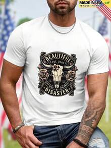 Stay Wild 100 Proof Est 2008 Mens T Shirt Cool Graphic Tee Vintage Style Casual Top Gift For Him  Unique Outfit Summer Fashion - trắng - Xem 1