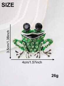 1/3 件可爱水钻青蛙汽车出风口夹香薰扩散器装饰，水钻汽车内饰配件，空气清新剂装饰礼物