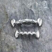 万圣节时尚闪亮尖牙嘻哈说唱牙齿饰品