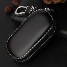 Funda lisa y sencilla para llave de coche unisex, bolsa para llaves de negocios, protector de llave con control remoto, estuche para llave con logotipo de coche - Multicolor - Ver 14