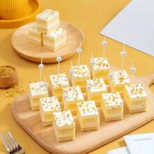 20/50/100/200 عود من البامبو أبيض اللؤلؤ، شوك فواكه من البامبو، عيدان طعام من البامبو، أعواد أسنان للمقبلات، أعواد زخرفية، أدوات المائدة للحفلات، مناسبة لحفلات عيد الميلاد، الزفاف، عيد الميلاد