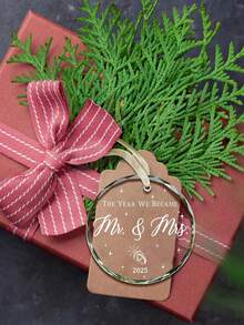 1pc Acrylic Hanging Wedding Gifts - Mr And Mrs Gifts - 2025 Couples Wedding Gifts, Future Mr And Mrs Gifts - First Wedding Bridal Shower Gifts - Ideal For Home And Outdoor Garden Decorations, Engagements|Wedding Celebrations|Birthday Gifts|Mother's Day|Decorative Hanging|Transparent Designs, Wedding Decorations,...