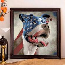 SNA 2026 New Style American Dog Pre-Printed Cross-Stitch Kit DIY Embroidery DMC Threads Sewing Craft Hobby Counted Stamped Diy Kit Crafts Embroidered Embroidery Kit Cross Stitch Kits Crochet Kit Punch Needle Kit Sewing Accessories Sewing Kit Embroidery Thread Craft Kit Stitch Stuff Sewing Patterns Crochet Craft Supplies Embroidery Kit Beginners Sewing Pattern - Need to Embroider By Yourself, No Frame Included - View 7