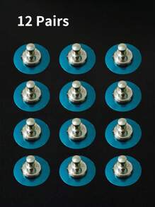 6Pairs Magnetic Curtain Closure, Curtain Weights Magnets Clips With Tack, Drapery Magnetic Holder Buckle, Keep Curtain Or Shower Curtain Closed To The Wall, Prevent Being Blown Away By The Wind