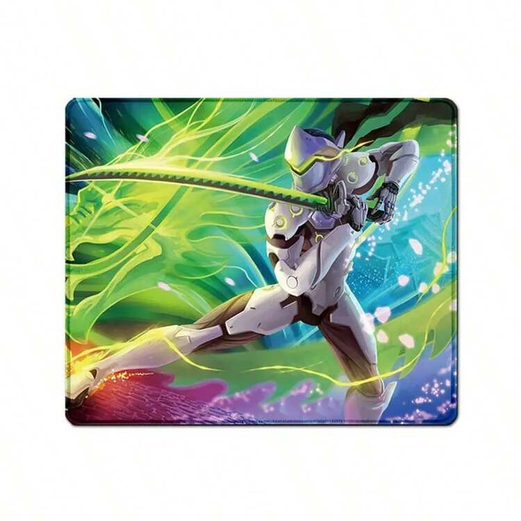 Tapete de ratón de goma antideslizante, diseño geométrico oblongo para juegos, accesorio de escritorio de oficina, 25*30 cm, tapete de ratón suave para computadora con patrón hexagonal,Alfombrilla de ratón cuadrada de caucho natural 3D, borde de bloqueo reforzado y resistente a la suciedad,Patrón aleatorio,Stock limitado, los diseños se enviarán aleatoriamente. - Caballero blanco - Añade 1