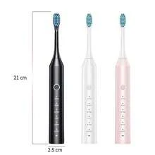 Smart Fully Automatic Electric Toothbrush For Adults, Soft Bristles, 6 Vibration Frequencies, Cleaning Modes, USB Rechargeable, Deep Clean Teeth And Gums - Multicolor - View 11