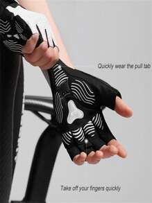 1 Pair Bike Gloves Cycling Gloves Biking Gloves Bicycle Gloves For Men Women With Anti-Slip Shock-Absorbing Pad,Light Weight Half Finger Gloves For Cycling Workout Training Outdoor