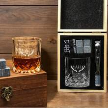 Tylko jedna szklanka, 1 sztuka spersonalizowanej szklanki do whisky, mała szklanka 220 ml, grawerowana szklanka do whisky, prezent na Dzień Ojca, prezent dla Pana Młodego, prezent na rocznicę, ślub i Walentynki, prezent dla miłośników whisky
