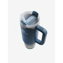 STANLEY - The Quencher H2.0 FlowState™ Tumbler 30 Oz Premium Stainless Steel Bottle Insulated Cup Portable Water Bottle Large-Capacity Coffee Cup Water Cup With Handle And Straw, For Travel, Home, Office, Gift, Ice Drinks And Hot Drinks Christmas Gift - 1371 靛藍 - 查看 2