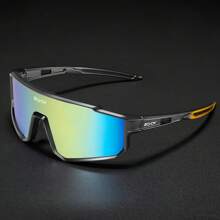 SCVCN SCVCN Y2K Mode-Sonnenbrillen, Fahrradbrillen, Mountainbike Rennrad Outdoor Sport Radfahren Angeln Laufen Golf Strand Baseball Einteilige Linsen Brille, schwarzer Rahmen