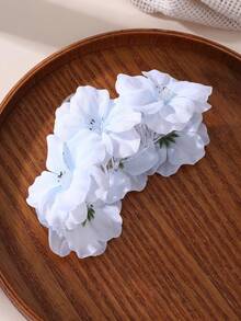 发夹 1 件装 女士夏季波西米亚风格花朵发夹，白色、蓝色、粉色、米色，简约优雅，适合日常、度假装扮发饰优雅爪夹，学校用品，大学 - 彩色 - 查看 9