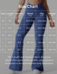 YEOREO Kalie Flare Scrunch Leggings For Women V Cross Waist Bell Bottom Yoga Pants Tummy Control Bootcut Workout Leggings Sweat Weatpants Women Pants For Women Yoga Pants For Women Flare Leggings Joggers For Women Black Pants Sweat Pants Flare Leggings Women Yoga Pants For Women - 藍色 - 查看 7